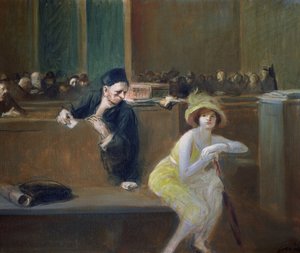 Scène de tribunal